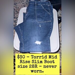 Torrid Size 28 Jeans
